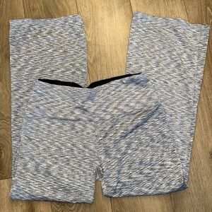 Ododos Womens Flare Leggings XL Grey White Exercise Yoga‎ Pants Athletic Walking